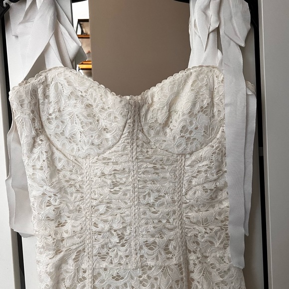 Jonathan Simkhai Lace Bustier Midi Dress Size 6 - Picture 15 of 15